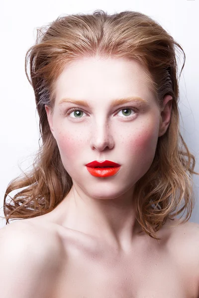 Mujer con maquillaje creativo. — Foto de Stock