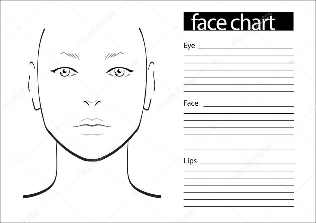 Mac Face Chart Template