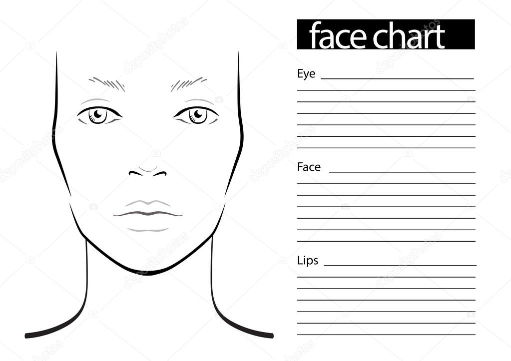 Face Chart Makeup