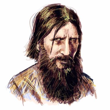 Kaliningrad, Rusya 8 Ekim 2020, Grigory Rasputin Rusya kraliyet ailesinin gözdesidir..