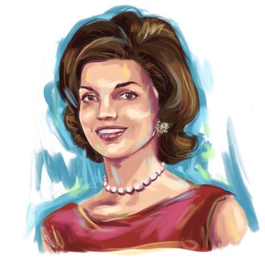 Kaliningrad, Rusya 8 Haziran 2021. Jacqueline Kennedy Onassis 