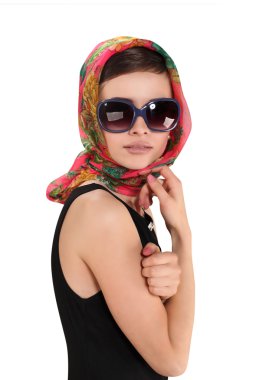 retro tarzı güzel bir genç kadın