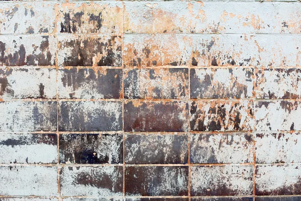 Wall texture tiles gray orange hues — Stock Photo, Image