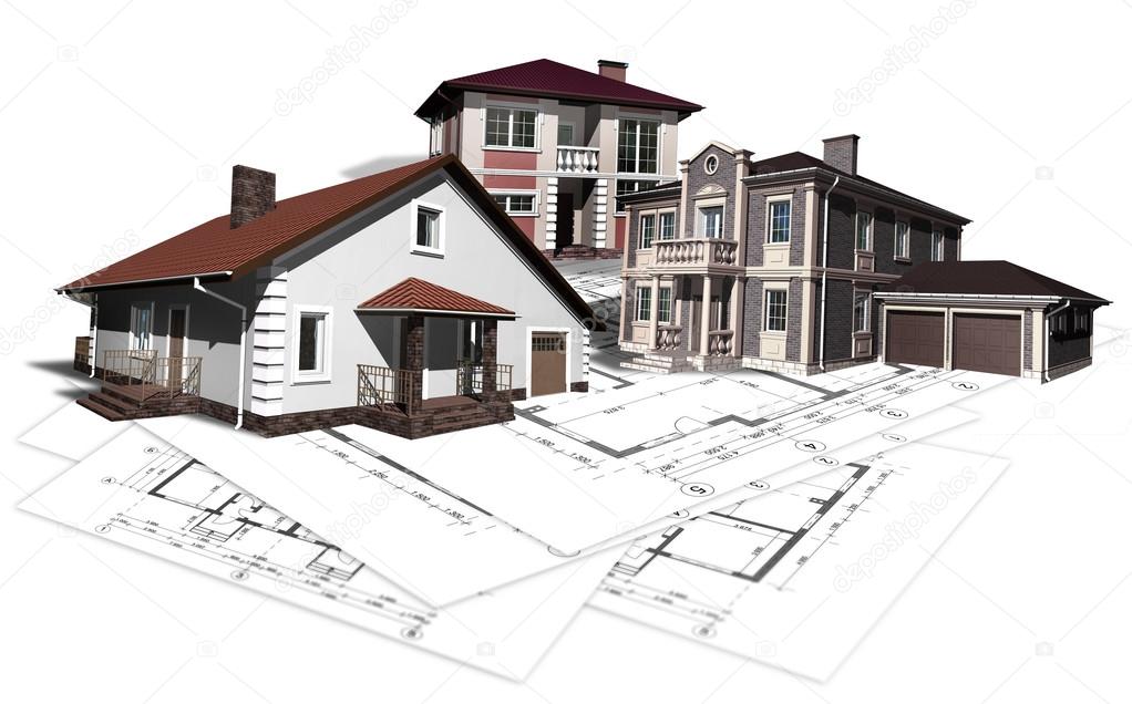 Project layout drawing of the house