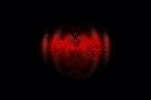 Kırmızı kalp Ripples