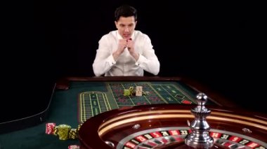 Poker oyuncusu. Siyah