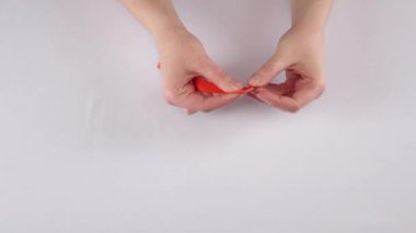 Kağıt yıldız. Beyaz. Zaman atlamalı