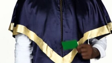 Graduate yeşil kartı onaylamaz. Beyaz. Yakın çekim