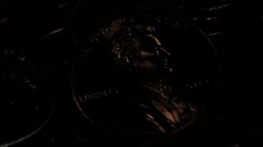 Para iki sent kafaları nakit Höyük. Yakın çekim