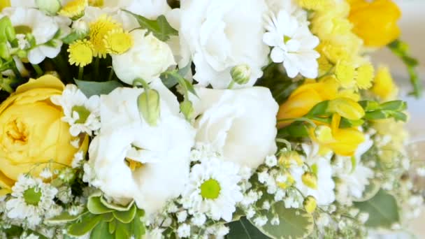 Beautiful Wedding bouquet — Stock Video