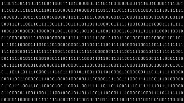 Programación del entorno técnico, código binario en el futuro. Concepto de código hexadecimal tecnología moderna. Fondo abstracto digital. — Vídeos de Stock