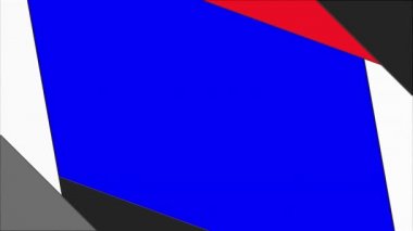 Açılış başlıkları animasyonu. Reklam ve sunumlar için Geometrik renkli animasyon arka planı, televizyon haber üretimi ve sosyal ağ. Yeşil ekran krom anahtarı.