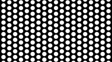 Noktalar ölçekli dinamik siyah beyaz kompozisyon. Retro ve eski model canlandırması