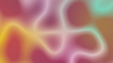 Soyut holografik gökkuşağı animasyonu. 4K hareket grafiği. Moda tekstili, neon rengi, ortam grafik tasarımı, ekran koruyucu.