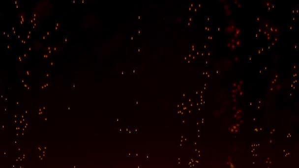 Detailed macro shot of gas bubbles in a beer mug. A glass of cold and tasty dark beer close up. Bright light bubbles rise up in the dark brown beer liquid. Slow motion. — Stock Video