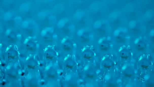 Bombillas de lámpara led de diodo emisor de luz, macro dolly shot. — Vídeos de Stock