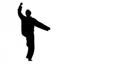 Uygun adam atlama silueti