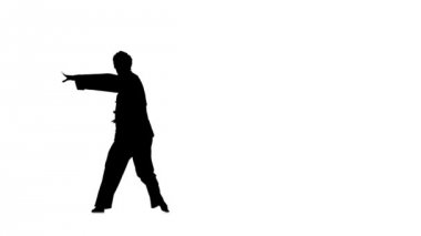 Uygun adam atlama silueti