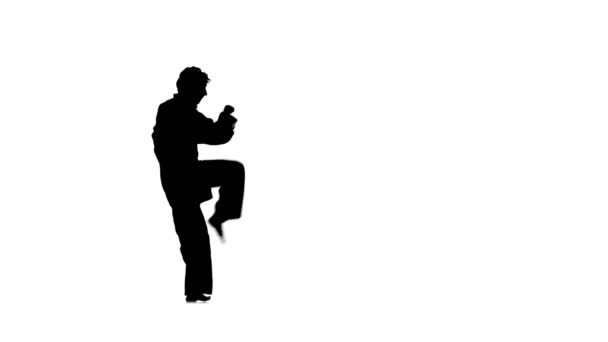 Karate adam raf yapar — Stok video
