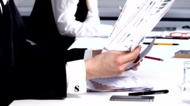 Workflow office: the girl looks like a colleague psyche