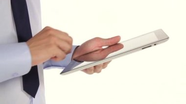 Bir tablet kullanmak için el