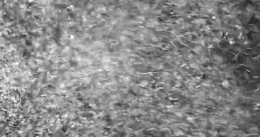 Toz parçacıkları ya da beyaz kar havada rastgele dağılır ve spot ışıkları altında siyah bir zeminde parlar. Üst üste efektli arkaplan.