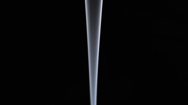 Derin siyah bir arkaplanda dumanın büyüleyici bir görüntüsü dumanın ruhani zarafetini ve akışkan hareketini vurguluyor..