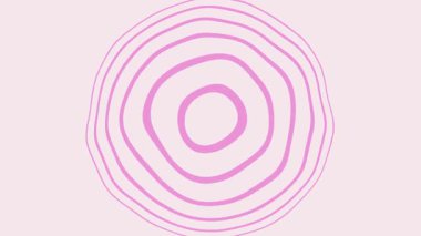 Pembe spiral şeklindeki büyüleyici soyut desen saf beyaz arkaplanda nefes kesici bir görsel efekt yaratıyor..