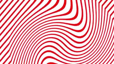 Soyut dalgalı kırmızı ve beyaz çizgiler modern tasarım projeleri için ideal bir optik illüzyon etkisi yaratıyor.