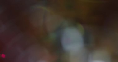 Sanatsal bulanık yeşil arka plan hafif ışık efektleriyle, yumuşak ve sakinleştirici bir atmosfer yaratıyor. Yavaş çekim.