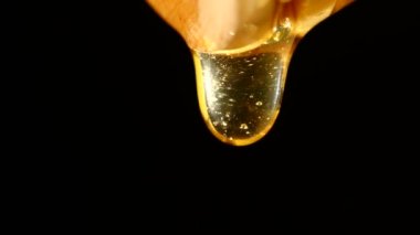 Tatlım, siyah, bir damla damlaması yakın çekim