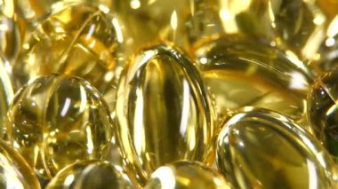 Omega 3 balık yağı kapsülleri, rotasyon, makro, yakın