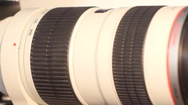 Lens parlama ile kamera lensi - döner