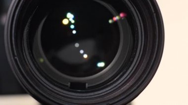 Kamera zum lens, parlama, yakın çekim