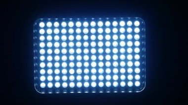 Video parlak aydınlatma Led, açma ve kapatma, siyah
