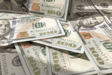 Amerikan doları banknotları. Yeni örnek.