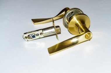 Ev ve ofis için iç kapı kilitleme mekanizması. bulanık odak