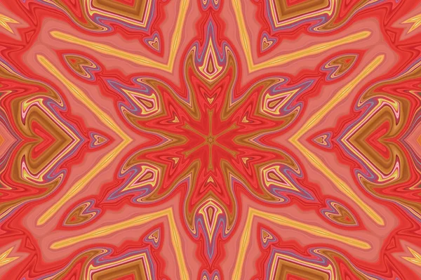 Red Mandala Background — Stock Photo, Image