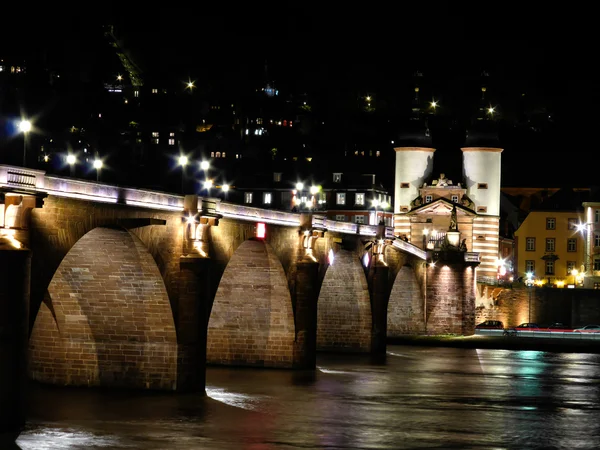 Heidelbergs slott och gamla bron — Stockfoto