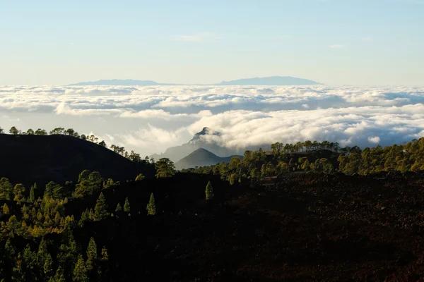 La gomera - prachtig uitzicht van Tenerife — Stockfoto