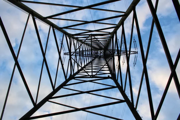 Close up of power tower