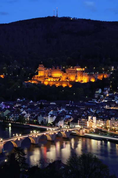 Heidelberg Castle and Old Bridge — Stock Photo, Image