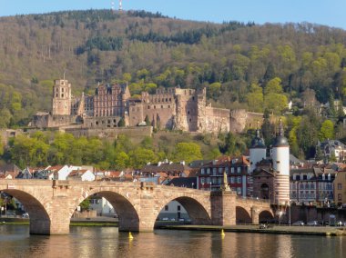 Heidelberg castle ve eski köprü