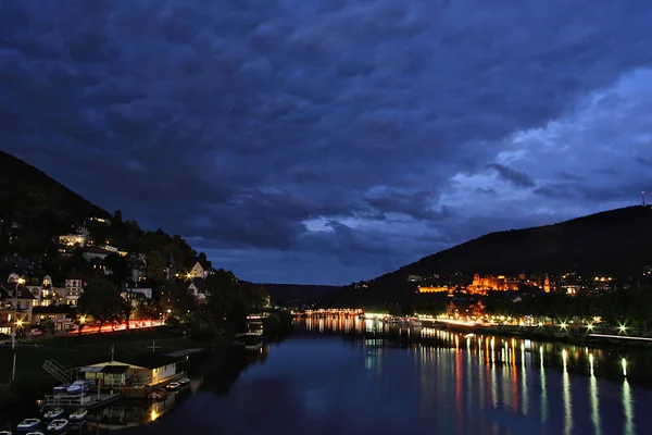 Heidelberg bei Nacht — Stock Photo, Image