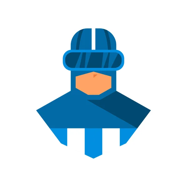 Супергерой Аватар Иконки Стиле Стикеров Векторная Иллюстрация Белом Изолированном Фоне — стоковый вектор