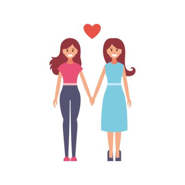 Mutlu bir aile. Beyaz arkaplanda vektör düz tasarım çizimi.