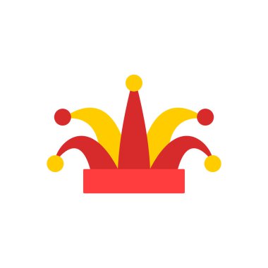 Soytarı şapkası. Geleneksel bir Alman karnavalının vektör illüstrasyonu.