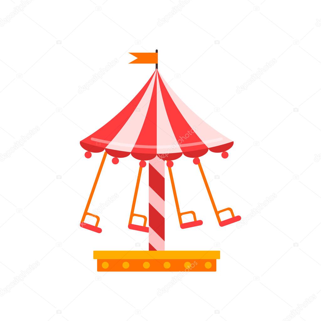 Carousel icon. Flat illustration carousel vector icon isolated on white background.