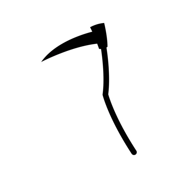 Reaper Death Scythe Ilustrație Vectorială Fundal Alb — Vector de stoc