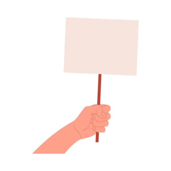 Bandiera Discriminatoria Dei Diritti Umani Illustrazione Vettoriale Stile Cartone Animato — Vettoriale Stock